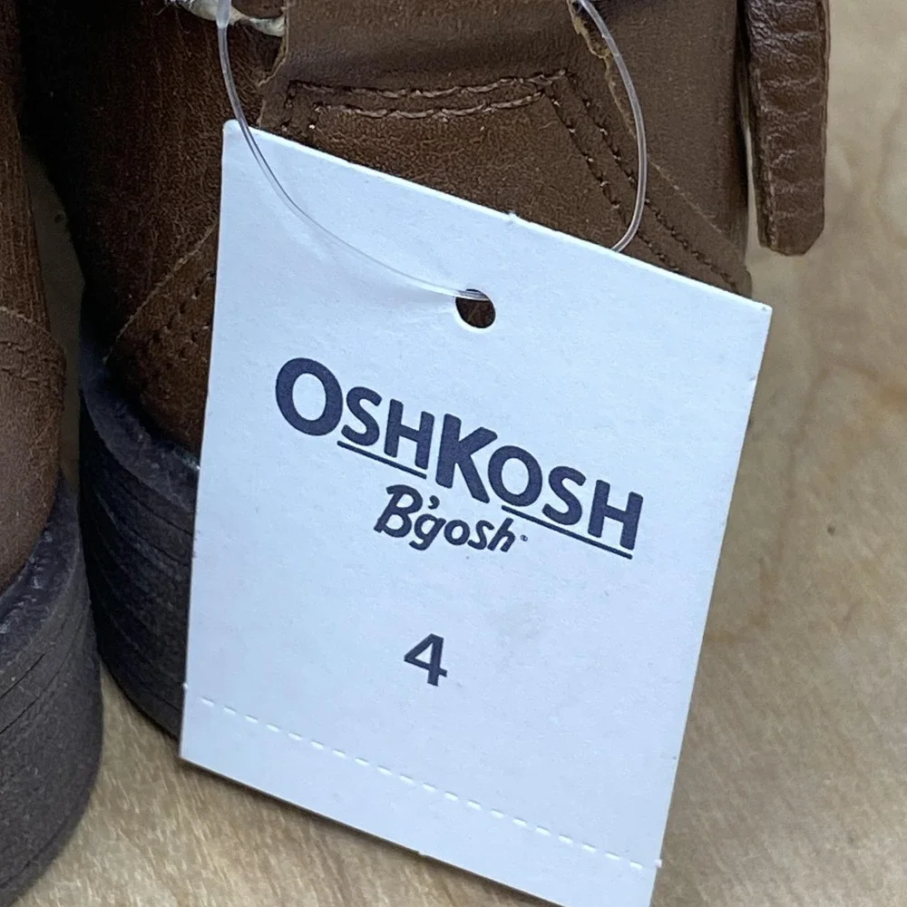 OshKosh B'gosh Boots Toddler Girls Size 4 Dark Brown MISHA-G Ankle Tassel